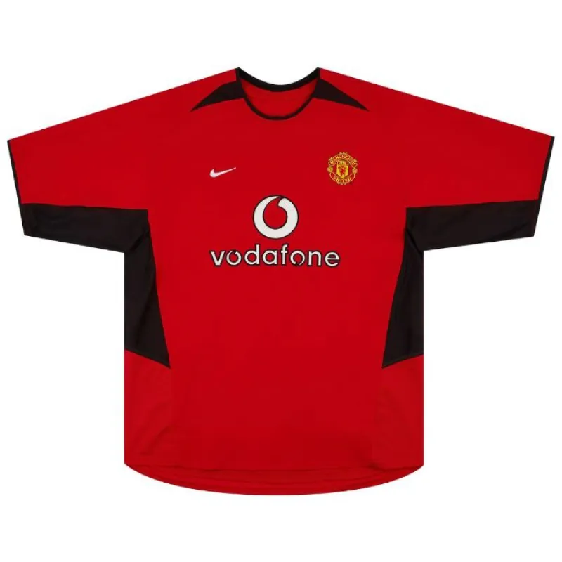 Beckham Manchester United Retro Jersey 2002-2004 Home - Red