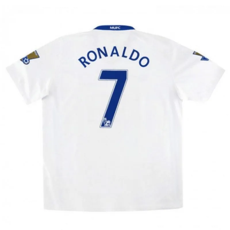 Cristiano Ronaldo Manchester United Retro Jersey 2008/09 Away - White