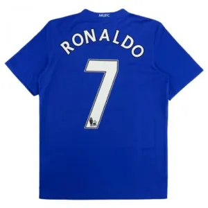 Terza maglia retro di Cristiano Ronaldo per Manchester United 2008/09 - Azzurro