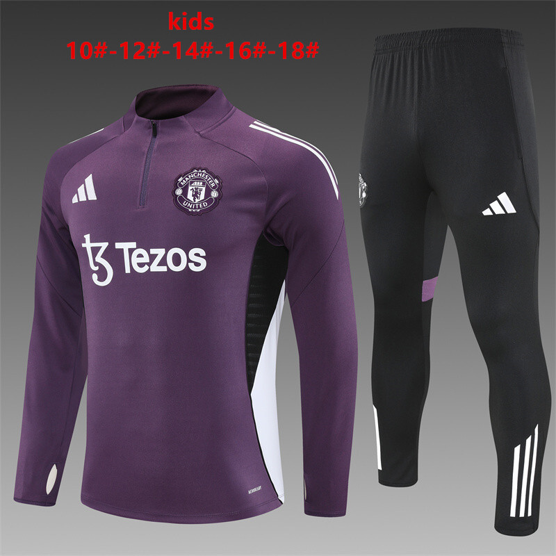 Manchester United 2025/26 Kids Sports Set Purple