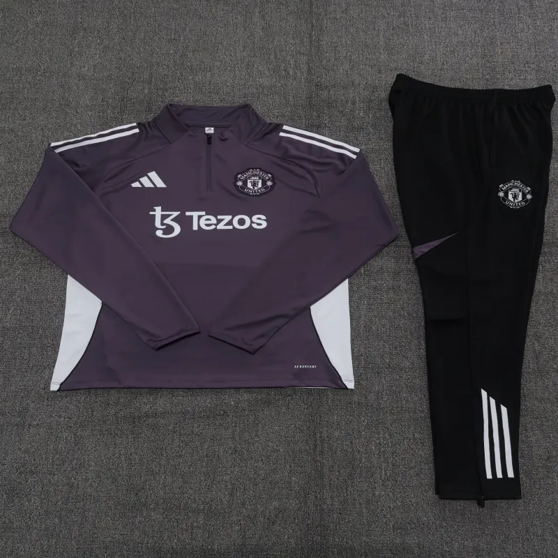 Manchester United 2025/26 Kids Sports Set Purple