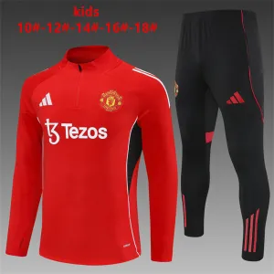 Manchester United 2025/26 Set Sportivo Bambino Rosso