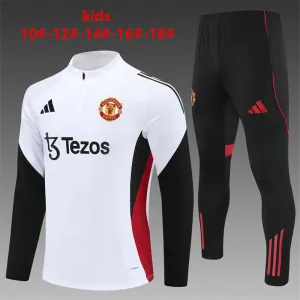Manchester United 2025/26 Set Sportivo Bambino Bianco