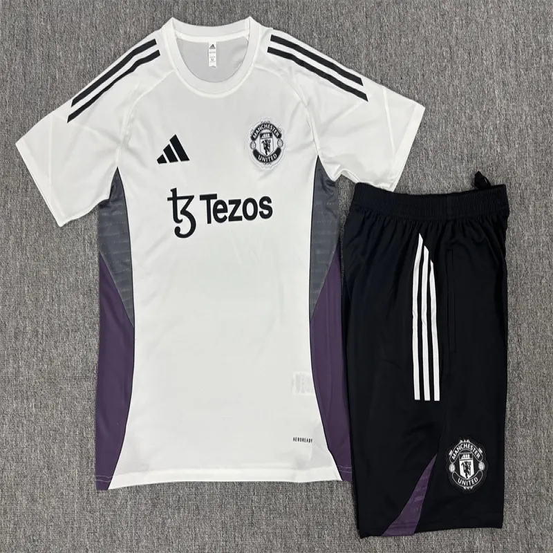 Manchester United 2025/26 Set Allenamento Bambino bianco