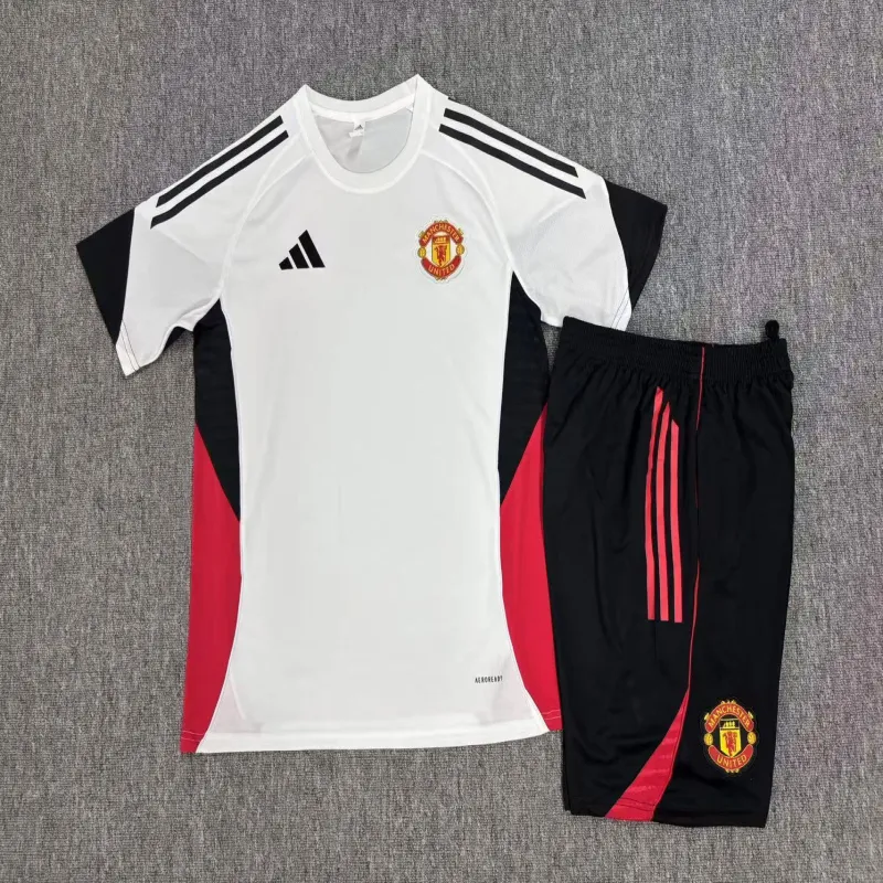 Manchester United 2025/26 Set Allenamento Bambino bianco