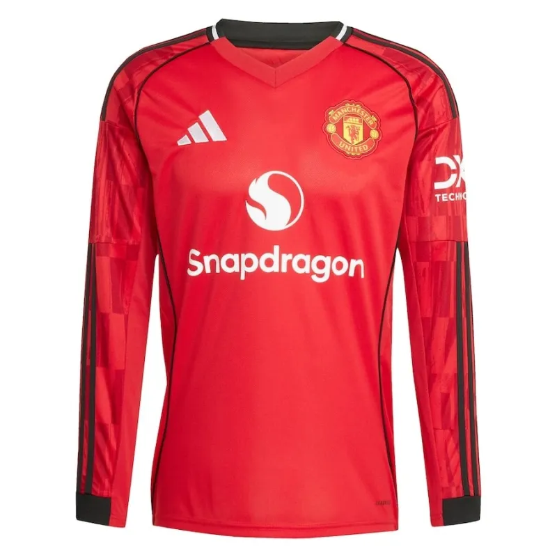 Manchester United 2025/26 Maglia a maniche lunghe di casa - Rosso
