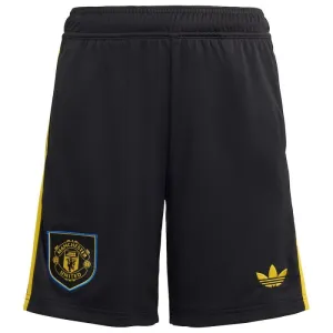 Manchester United 2025/26 Third Shorts - Black