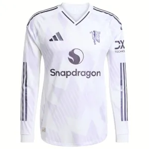 Manchester United 2025/26 Maglia da trasferta a maniche lunghe - Bianco
