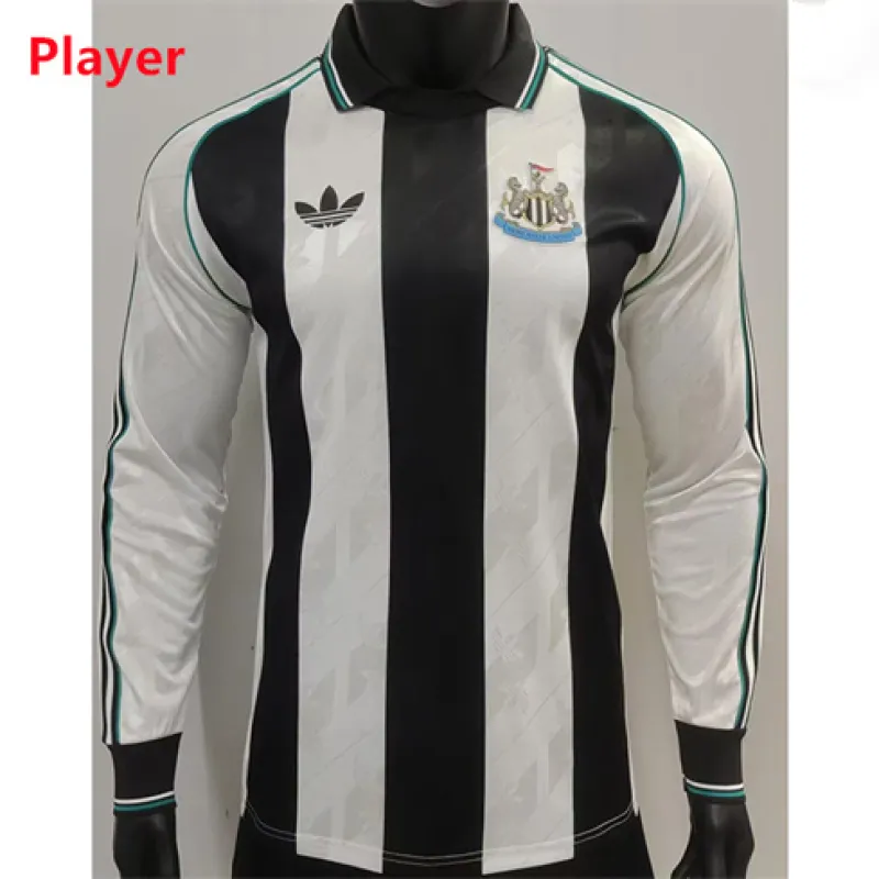 Newcastle United 2024/25 Special Edition Long-Sleeve Player Jersey - Black/White