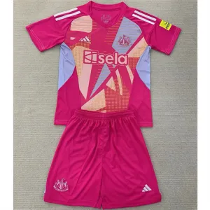 Camiseta + pantalones cortos de portero para niños de Newcastle United 2024/25 - Rosado