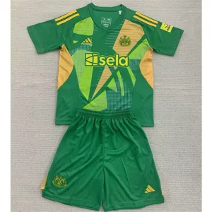 Camiseta + pantalones cortos de portero para niños de Newcastle United 2024/25 - Verde