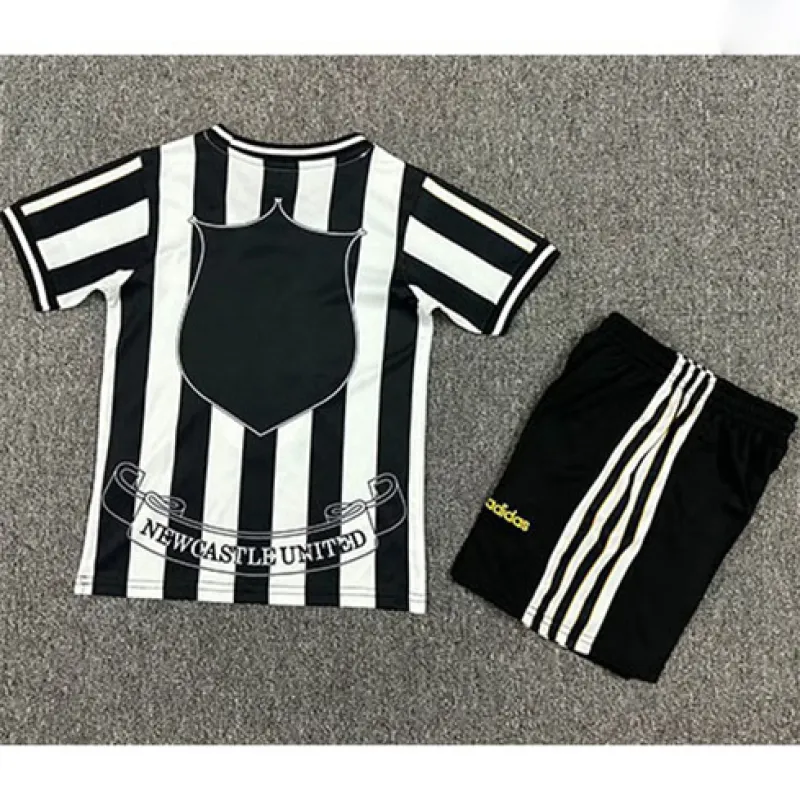 Newcastle United 1997-99 Kids Home Retro Jersey - Black/White