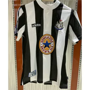 Camiseta de casa retró de Newcastle United 1995-97 - Negro/Blanco