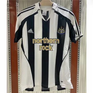 Camiseta de casa retró de Newcastle United 2005/06 - Negro/Blanco