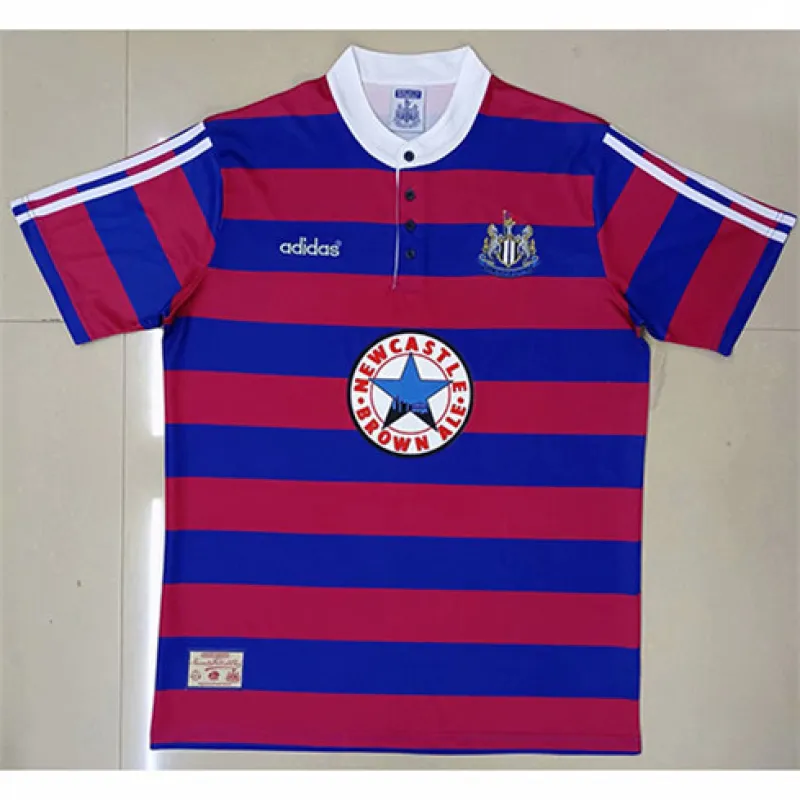 Newcastle United 1995/96 Retro Home Jersey - Blue/Red
