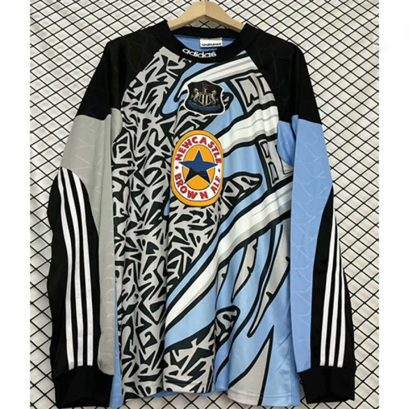 Maillot rétro à manches longues de gardien de Newcastle United 1995/96 - Bleu
