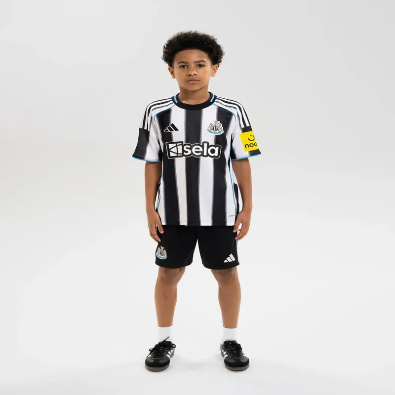 Newcastle United Kids' 2025/26 Home Jersey - Black/White