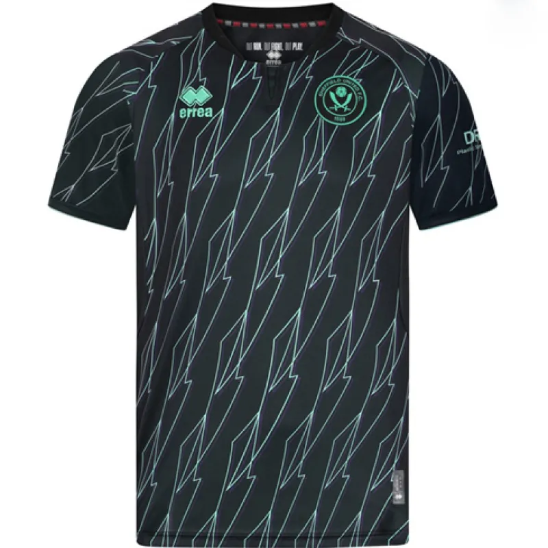 La maglia di trasferta di Sheffield nel 2024/25 - Nera