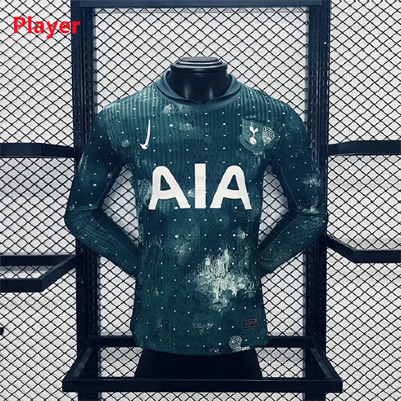 Tercer camiseta de mangas largas de Tottenham Hotspur 2024/25 - Edición jugador - Verde esmalte
