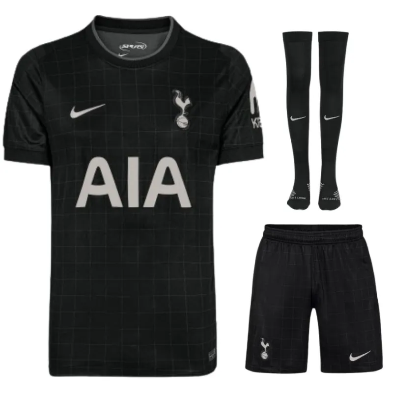 Ensemble de maillot à l'extérieur enfant du Tottenham Hotspur 2025/26 - Noir