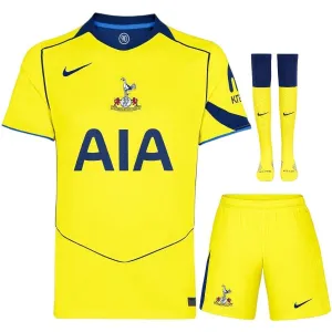 Tottenham Hotspur 2025/26 Third Kids Kit Set Jersey - Yellow