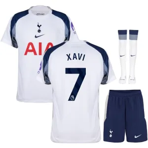 Tottenham Hotspur XAVI 2025/26 Home Kids' Kit Jersey - White