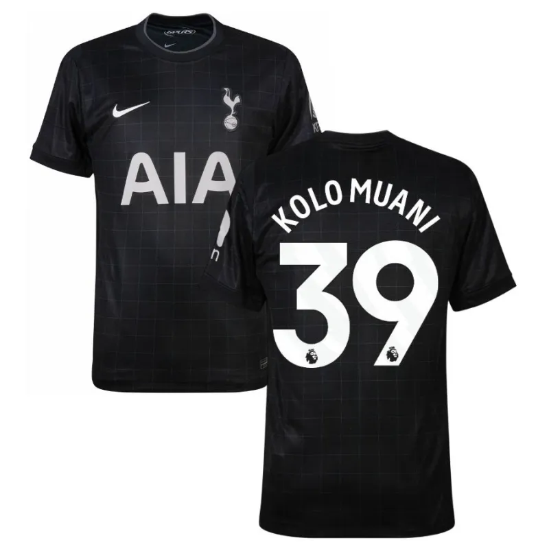 Tottenham Hotspur KOLO MUANI 2025/26 Maillot extérieur - Noir