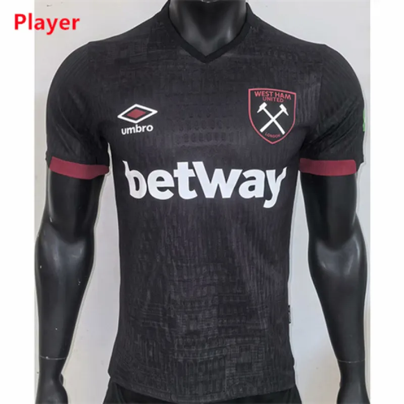 West Ham United's away kit - player edition - for 2024/25 - Black