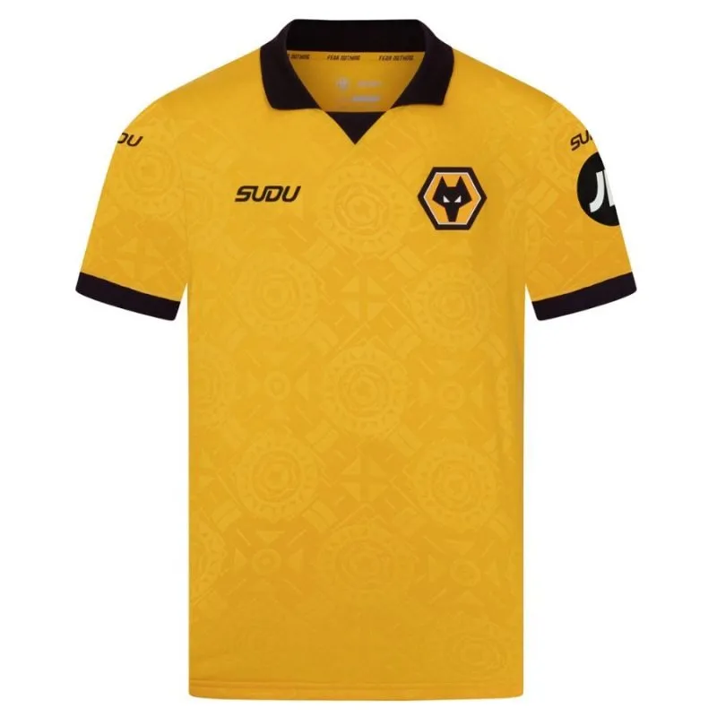 Ensemble maillot enfant Wolves 2025/26 Domicile - Jaune