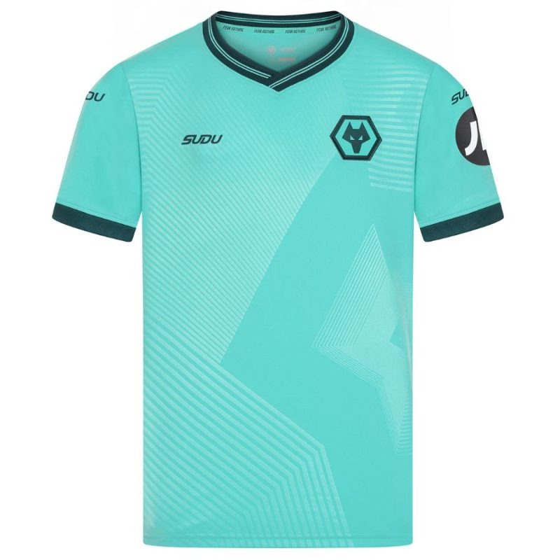 Set maglia bambini Wolves 2025/26 Trasferta - Verde