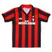 AC Milan 1990/91 Maglia casalinga retrò - Rossa/Nera
