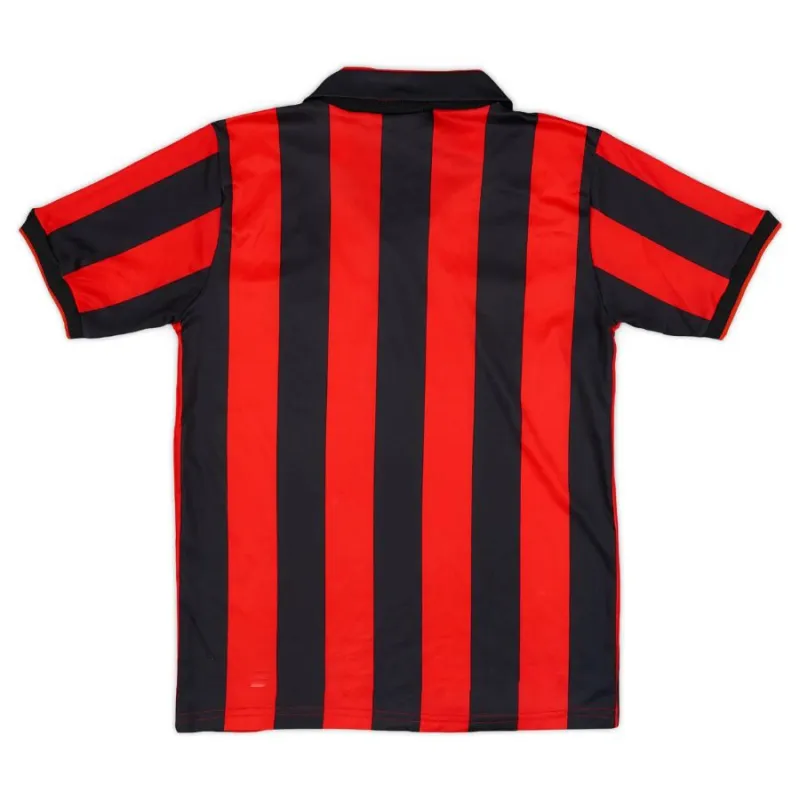 AC Milan 1990/91 Maglia casalinga retrò - Rossa/Nera