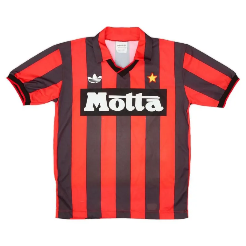 AC Mailand 1992/93 Retro-Heimtrikot - Rot/Schwarz