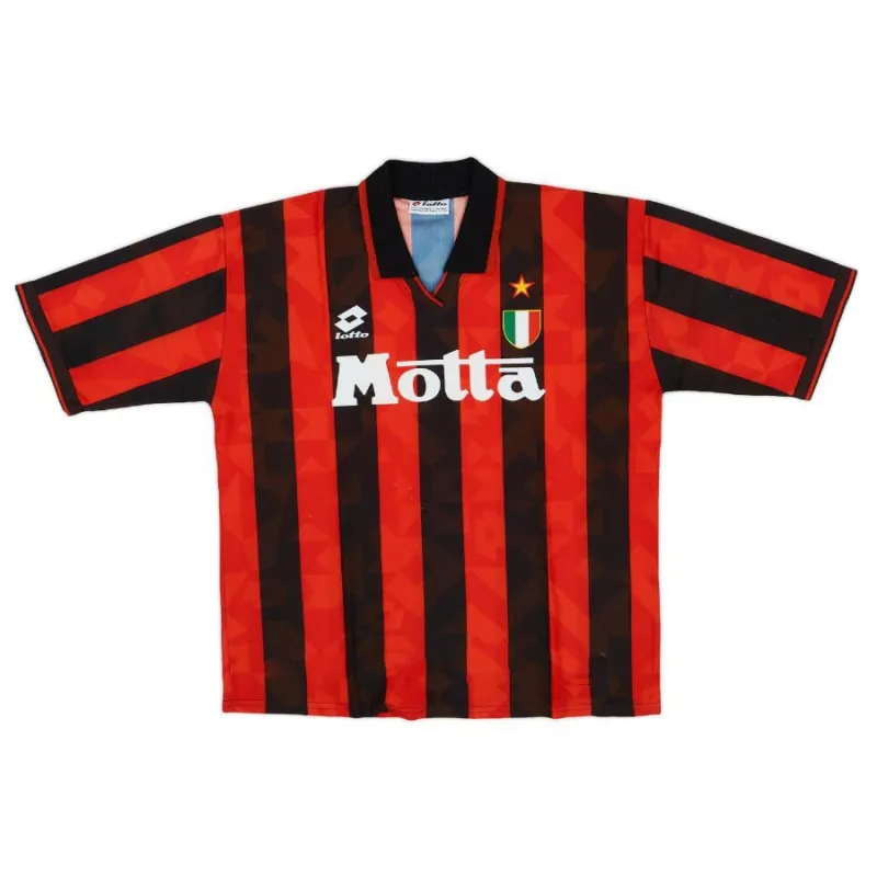 AC Milan 1993/94 Maglia casalinga retrò - Rossa/Nera