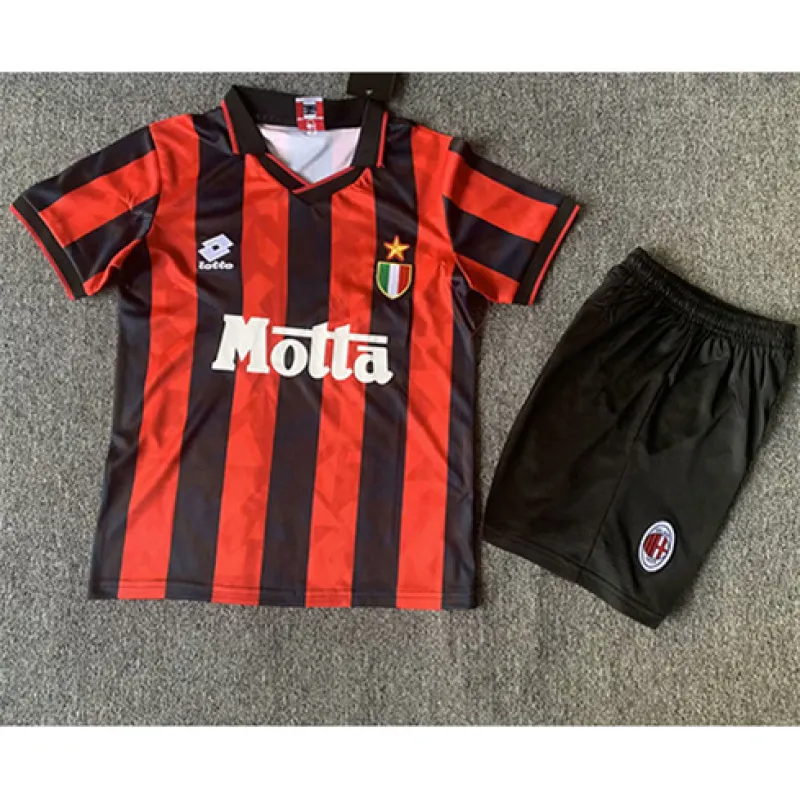 Maglia casa retro infantile AC Milan 1993/94 - Rosso