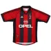 AC Milan MALDINI 1998 2000 Maillot domicile rétro - Rouge/Noir