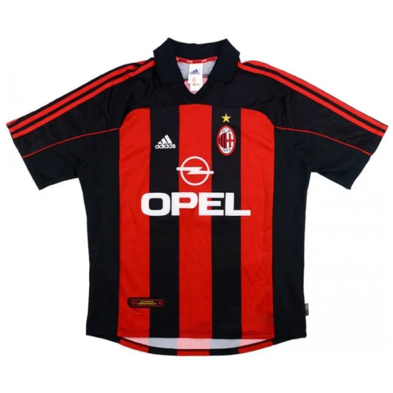 AC Milan SHEVCHENKO 2000 2002 Retro Home Jersey - Red/Black