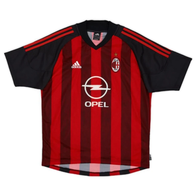 AC Milan 2002/03 Maglia casalinga retrò - Rossa/Nera