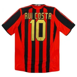 AC Milan RUI COSTA 2005/06 Retro Home Jersey - Red/Black