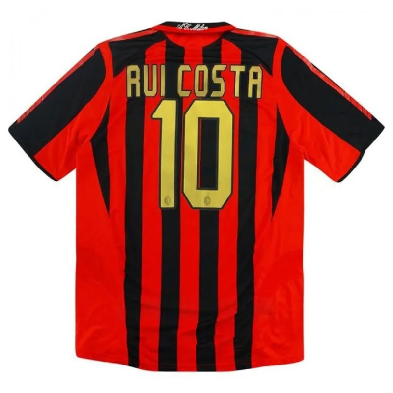AC Milan RUI COSTA 2005/06 Camiseta retro local - Roja/Negra