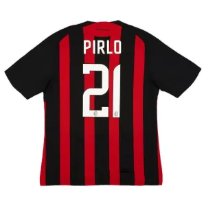 AC Milan PIRLO 2008/09 Retro Home Jersey - Red/Black