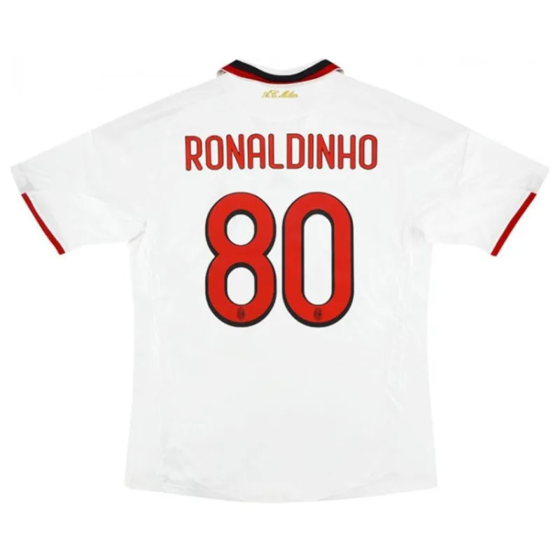 AC Milan RONALDINHO 2008/09 Camiseta retro local - Roja/Negra