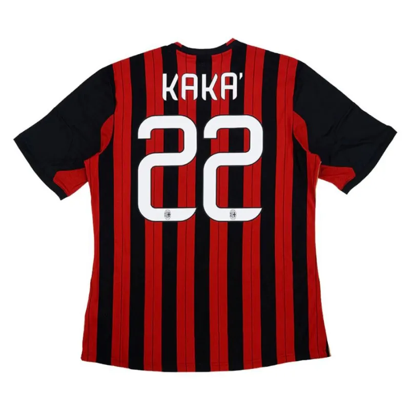 AC Milan KAKA 2013/14 Retro Home Jersey - Red/Black