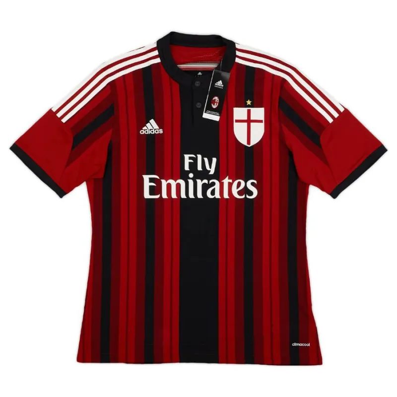 AC Milan 2014/15 Maillot domicile rétro - Rouge/Noir
