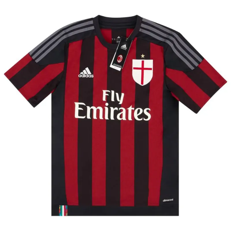 AC Mailand 2015/16 Retro-Heimtrikot - Rot/Schwarz