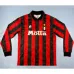 Maglia retro di casa con maniche lunghe dell'AC Milan 1994/95 - Rossa