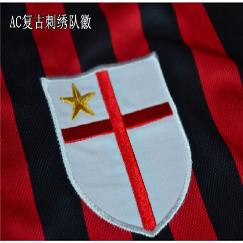 AC Milan 1999/00 Home Centenary Retro Jersey - Red
