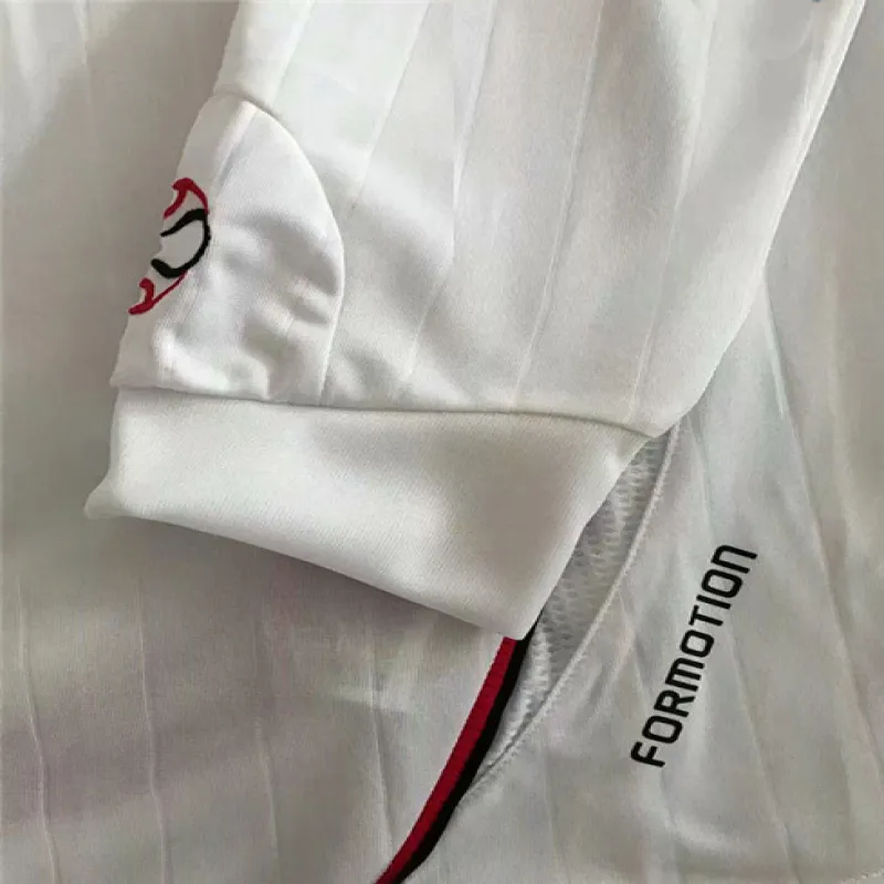 Maglia retro di trasferta a maniche lunghe dell'AC Milan 2006/07 - Bianca