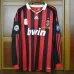 Maglia retro di casa a maniche lunghe dell'AC Milan 2009/10 - Rossa