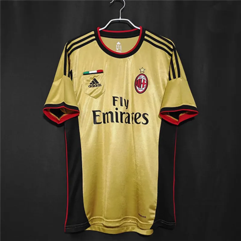 Maglia retro terza dell'AC Milan 2013/14 - Gialla